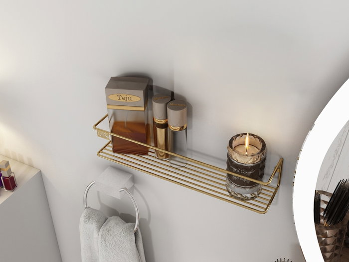 Hanah Home Estante de Pared Dorado